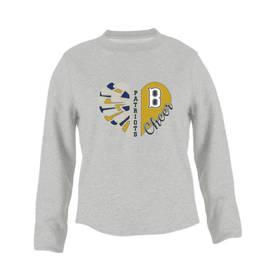 Birmingham Patriots Heart Cheer Women's Sweatshirt