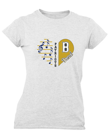 Birmingham Patriots Heart Band Women's SS T-Shirt
