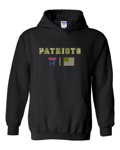 Penn Wood Patriots Camo Flag Men's Hoodie