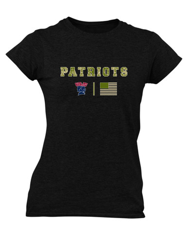 Penn Wood Patriots Camo Flag Women's SS T-Shirt