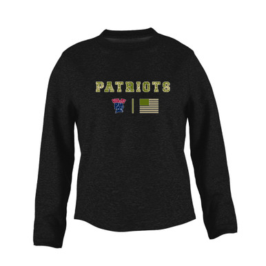 Penn Wood Patriots Camo Flag Women's Sweatshirt