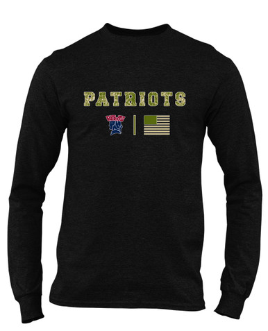 Penn Wood Patriots Camo Flag Men's LS T-Shirt
