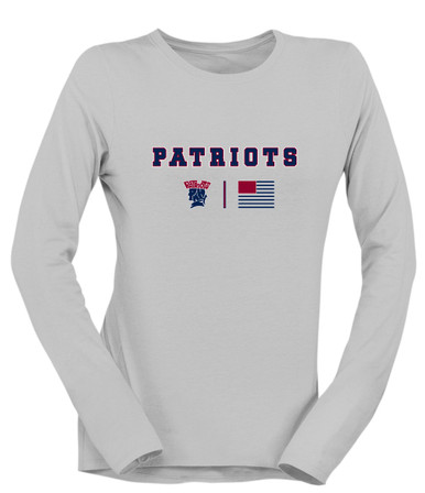 Penn Wood Patriots Team Colors Flag Women's LS T-Shirt