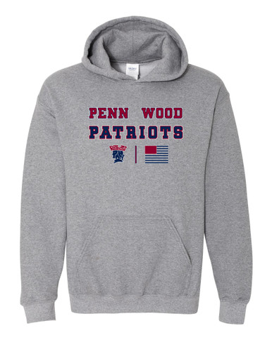 Penn Wood Patriots Spirit Flag Men's Hoodie