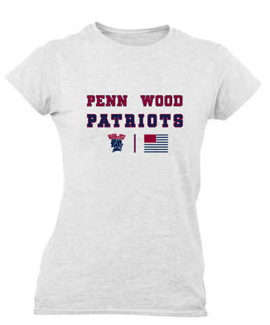 Penn Wood Patriots Spirit Flag Women's Premium SS T-Shirt