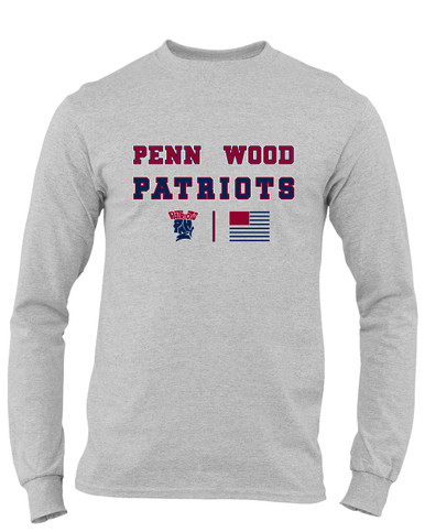Penn Wood Patriots Spirit Flag Men's LS T-Shirt