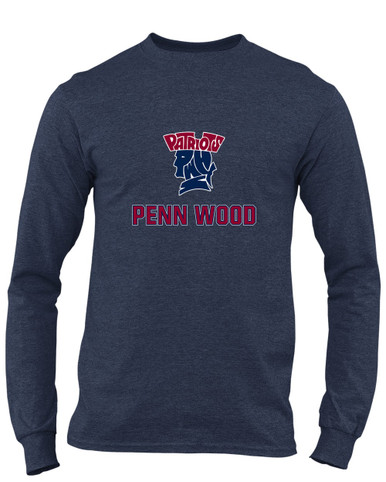 Penn Wood Patriots Mascot #2 Men's LS T-Shirt