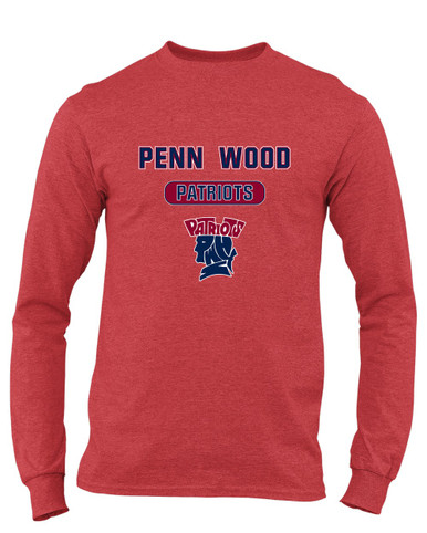 Penn Wood Patriots Mascot #3 Men's Premium LS T-Shirt