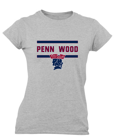 Penn Wood Patriots Mascot #4 Women's Premium SS T-Shirt