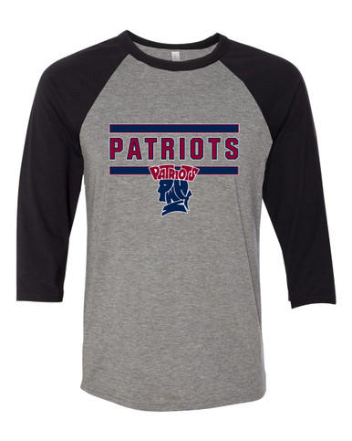 Penn Wood Patriots Mascot #5 Men's Baseball T-Shirt