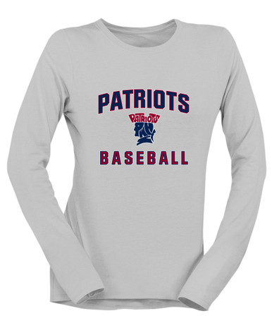 Penn Wood Patriots Baseball #1 Women's LS T-Shirt