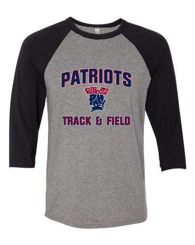 Penn Wood Patriots Track & Field Women's Baseball T-Shirt