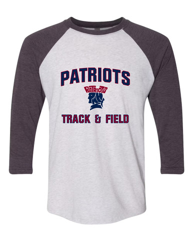 Penn Wood Patriots Track & Field Men's Baseball T-Shirt