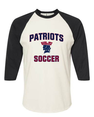 Penn Wood Patriots Soccer #1 Men's Baseball T-Shirt