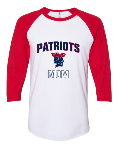 Penn Wood Patriots Mom Women's Baseball T-Shirt