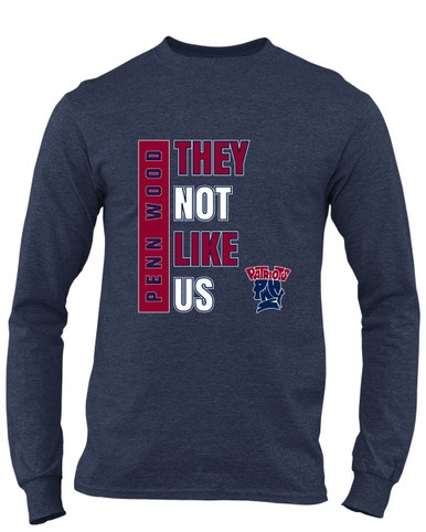 Penn Wood Patriots They Not Like Us #1 Men's Premium LS T-Shirt