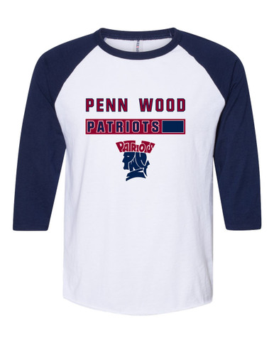 Penn Wood Patriots Mascot #7 Women's Baseball T-Shirt
