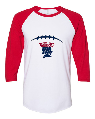 Penn Wood Patriots Football #2 Women's Baseball T-Shirt