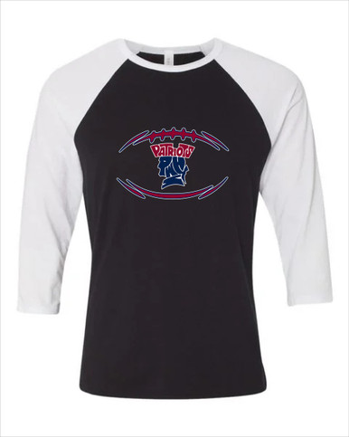 Penn Wood Patriots Football #3 Women's Baseball T-Shirt