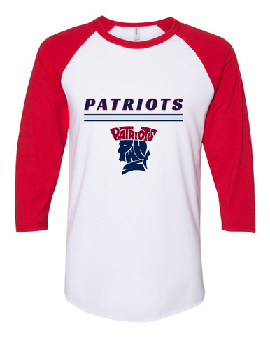 Penn Wood Patriots Mascot #8 Women's Baseball T-Shirt