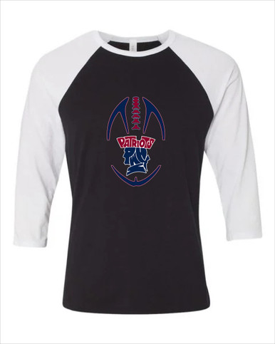 Penn Wood Patriots Football #4 Women's Baseball T-Shirt