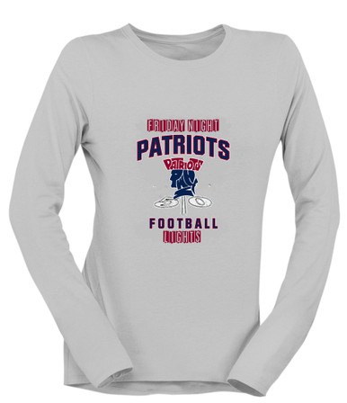 Penn Wood Patriots Football #6 Women's LS T-Shirt