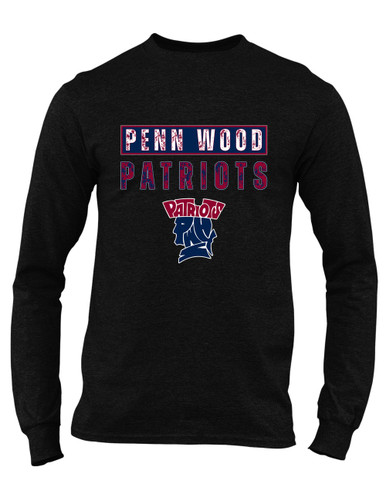 Penn Wood Patriots Mascot #9 Men's LS T-Shirt
