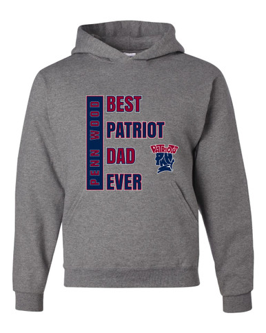 Penn Wood Patriots Best Patriot Dad Men's Premium Hoodie