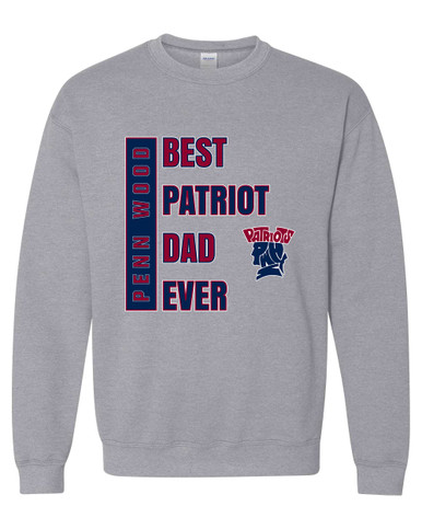 Penn Wood Patriots Best Patriot Dad Men's Sweatshirt