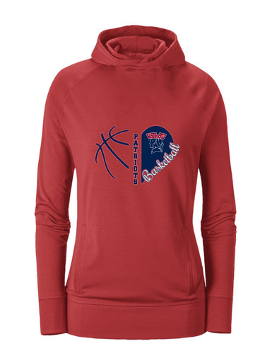 Penn Wood Patriots Heart Basketball Women's Hoodie
