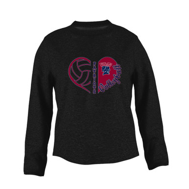 Penn Wood Patriots Heart Volleyball Women's Sweatshirt