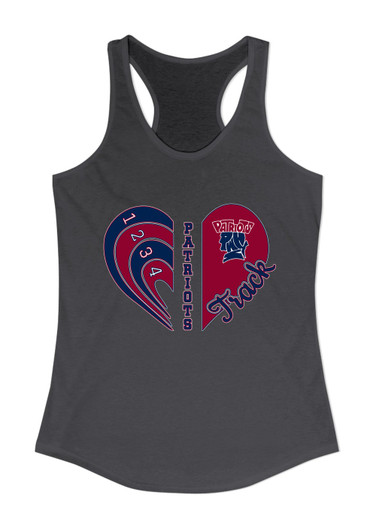 Penn Wood Patriots Heart Track Women's Tank Top