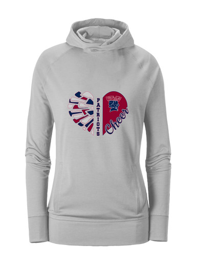 Penn Wood Patriots Heart Cheer Women's Hoodie