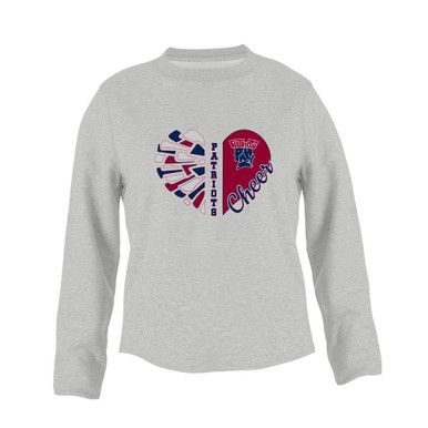 Penn Wood Patriots Heart Cheer Women's Sweatshirt