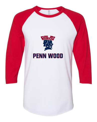 Penn Wood Patriots Mascot #2 Women's Baseball T-Shirt