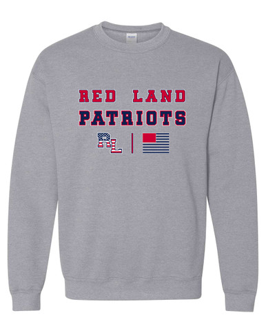 Red Land Patriots Spirit Flag Men's Sweatshirt