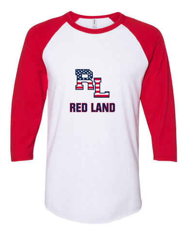 Red Land Patriots Mascot #2 Women's Baseball T-Shirt