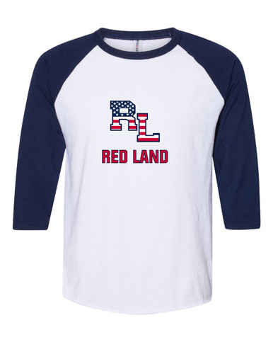 Red Land Patriots Mascot #2 Men's Baseball T-Shirt