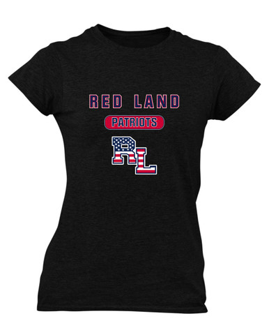 Red Land Patriots Mascot #3 Women's Premium SS T-Shirt