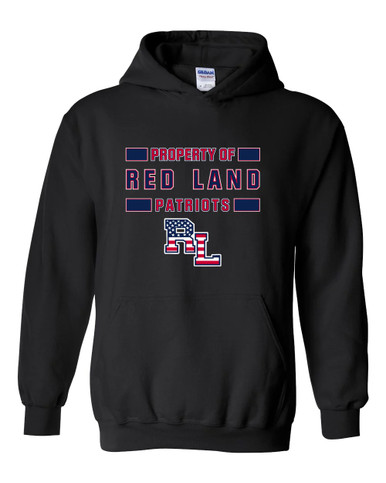 Red Land Patriots Property Of Men's Hoodie