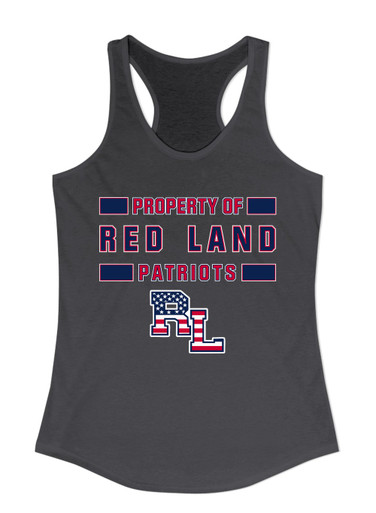 Red Land Patriots Property Of Women's Tank Top