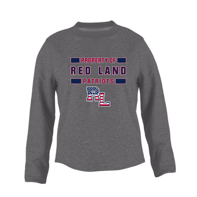 Red Land Patriots Property Of Women's Sweatshirt