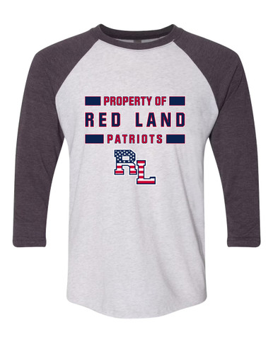 Red Land Patriots Property Of Women's Baseball T-Shirt