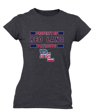 Red Land Patriots Property Of Women's Premium SS T-Shirt