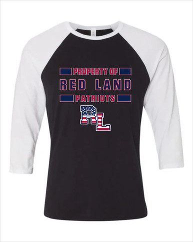 Red Land Patriots Property Of Men's Baseball T-Shirt