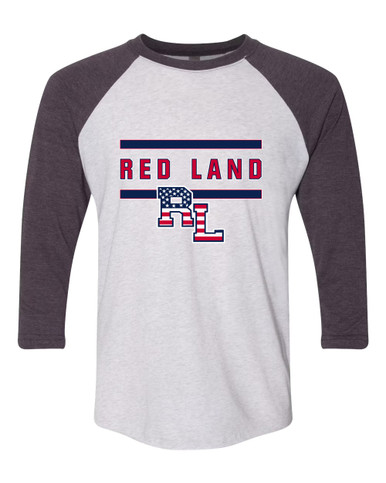 Red Land Patriots Mascot #4 Men's Baseball T-Shirt