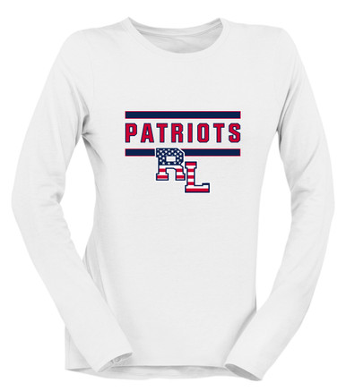 Red Land Patriots Mascot #5 Women's LS T-Shirt