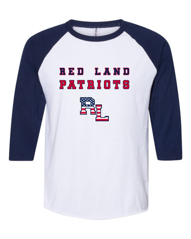 Red Land Patriots Spirit Men's Baseball T-Shirt