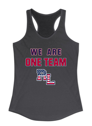 Red Land Patriots We Are One Team Women's Tank Top