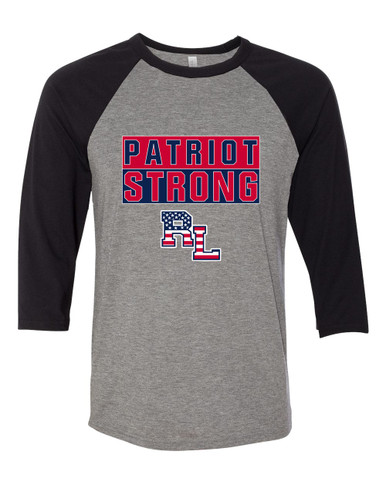 Red Land Patriots Strong #1 Men's Baseball T-Shirt